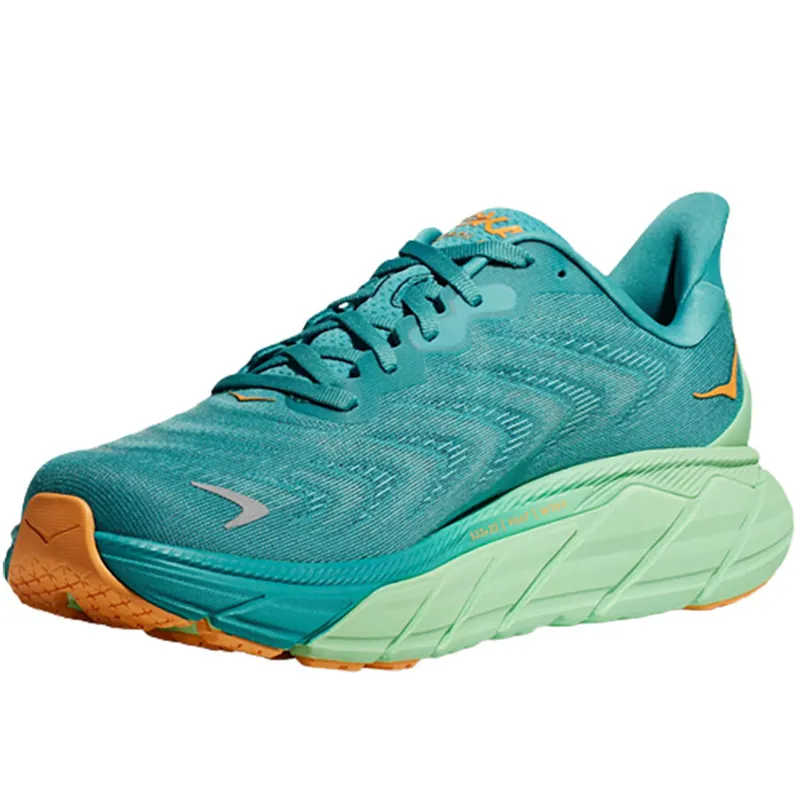 Hoka One One Men's Arahi 6 Running Shoes Ocean Mist/Lime Glow-2